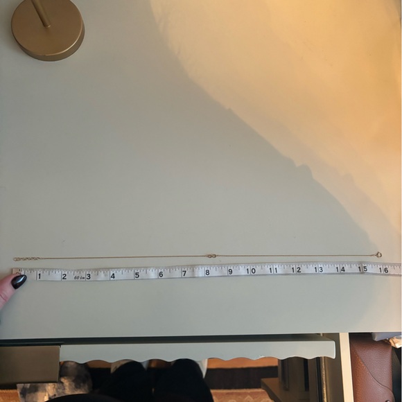 Gold infinity symbol chain necklace - Picture 3 of 4